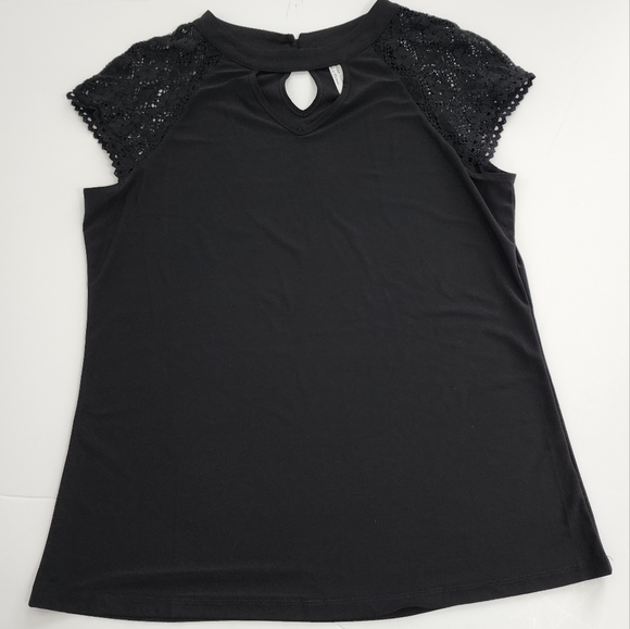 Perception concept short sleeve top in black size M - Picture 4 of 10